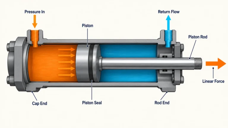 How a Hydraulic Piston Works