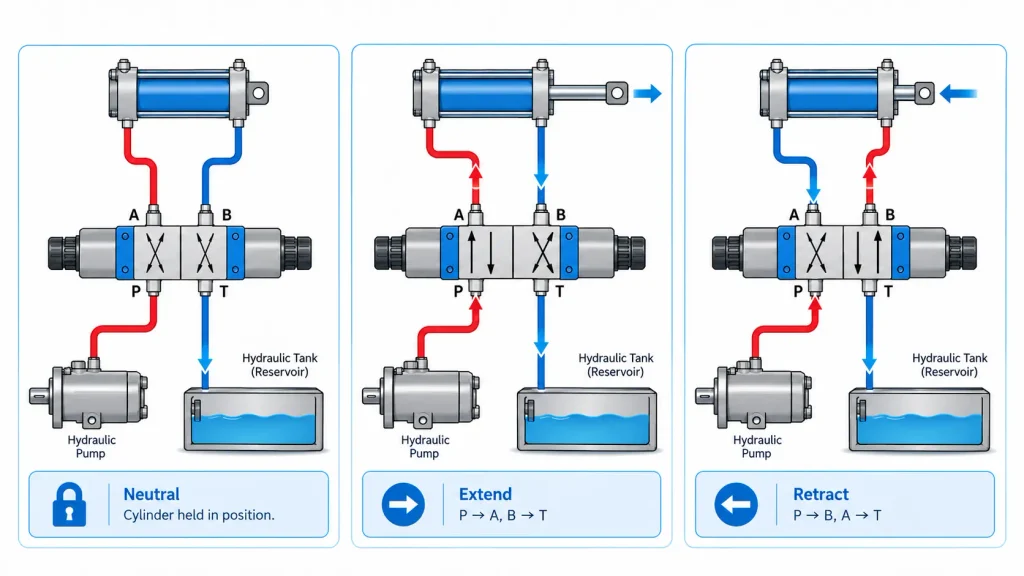 How the Valve Meters Flow and Direction